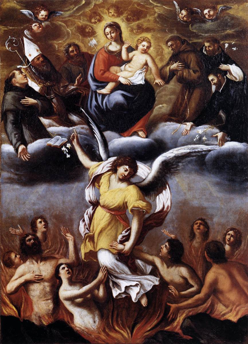 Angel frees souls from Purgatory, Lodovico Carracci, 1610 Angel frees souls from Purgatory, Lodovico Carracci, 1610