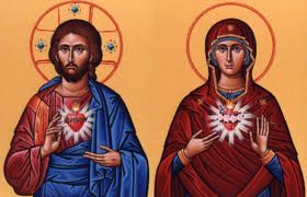 Icon of the Sacred Heart of Jesus and the Immaculate Heart of Mary Icon of the Sacred Heart of Jesus and the Immaculate Heart of Mary